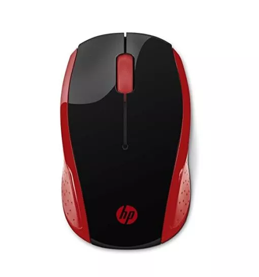 עכבר אלחוטי HP 200 צבע אדום לבן