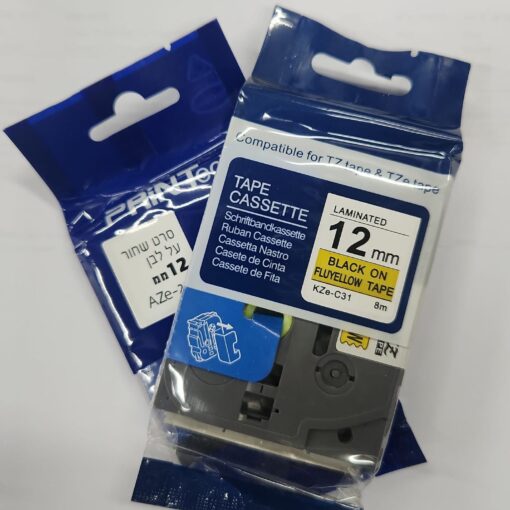 סרט 12 ממ'  מתאים למכשיר פי טאץ ברדר Brother PTH110