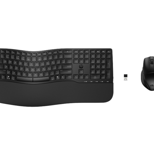 סט מקלדת + עכבר אלחוטי דגם HP-685 ארגונומית