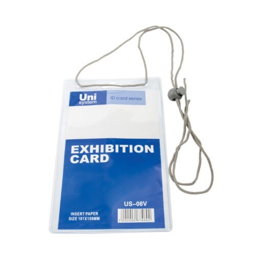 תגית שם עובד תערוכות   US08V  מידה 10.1/15.9 ס"מ
